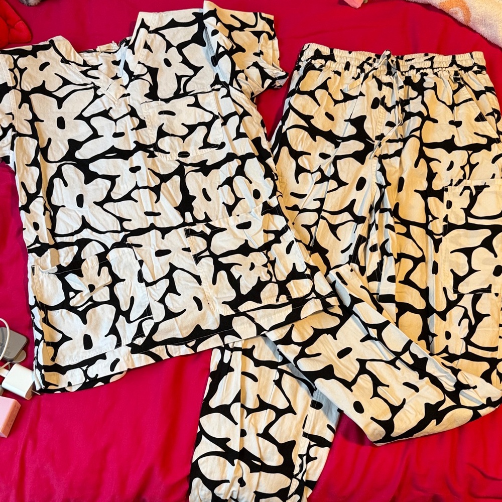 Gorman Black and White Floral Jumpsuit